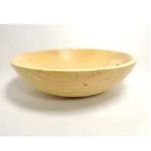 Japanese-style flat-bottomed wooden bowl hotel restaurant kitchen tableware salad bowl