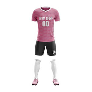 Ropa de fútbol Conjunto de 2 piezas Tela transpirable Conjunto completo juvenil Kits de uniformes de fútbol - Product Image 4