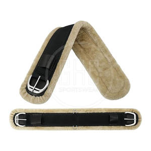 Sangle d'équitation en cuir de haute qualité, en acier inoxydable, confortable, personnalisable, fabriquée au Pakistan, GHC SONS, détection des aiguilles - Product Image 1