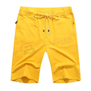 กางเกงขาสั้นแบบลำลองสำหรับผู้ชายเอวยืดและยาวกลางต้นขากางเกงขาสั้นสไตล์นักวิ่งพร้อมสายรัดเอวซี่โครง - Product Image 1