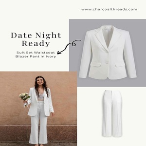 Chaqueta de Pana Vintage para Mujer, Corte Entallado, Diseño Cruzado con Botones, Cuello en V, Bolsillos con Ribete, Textura Suave - Product Image 5