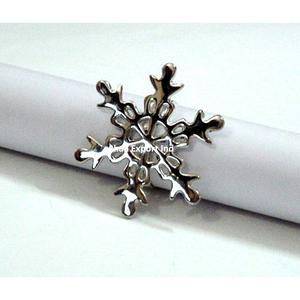 แหวนผ้าเช็ดปากโลหะเงินลายต้นคริสต์มาสของตกแต่งโต๊ะสำหรับงานแต่งงานงานปาร์ตี้คริสต์มาส - Product Image 2