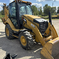 Cargadora de Ruedas Usada Caterpillar 420F, Retroexcavadora Compacta para Trabajos Agrícolas y en Obras