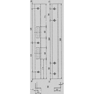 Security Stainless Steel Angle Strike Plate 300mm Length 25mm Width 2mm Thickness Matt <b>Brushed</b> SCHNEGEL - Product Image 3