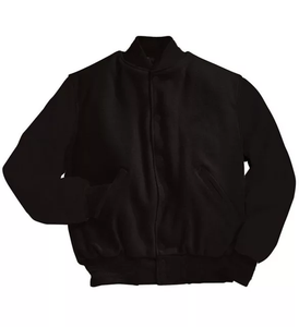 XL Size Casual Style Solid Pattern Breathable Quick Dry <b>Pullover</b> Closure Quality Custom Made 100% Cotton Varsity <b>Jacket</b> for - Product Image 2
