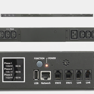 Neutral 3เฟส PDU 400V 42พอร์ตจอแสดงผล OLED เว็บ SNMP ควบคุมการกระจายพลังงานอุตสาหกรรม - Product Image 1