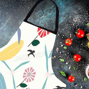 Delantal de babero de cocina de algodón 100% de calidad superior logotipo personalizado sin mangas Uso de limpieza de cocina - Product Image 5