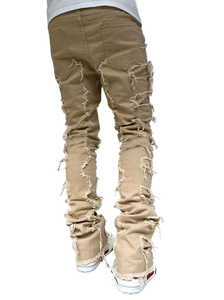 Pantalons de jogging en toile délavée, coupe ajustée, légers, style streetwear, personnalisés pour hommes, 100% coton, haute qualité - Product Image 3