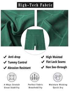 Custom Logo Workout Shorts Women Soft Touch High Waisted Biker Spandex Booty Yoga Dance High Waisted <b>Compression</b> Short - Product Image 6