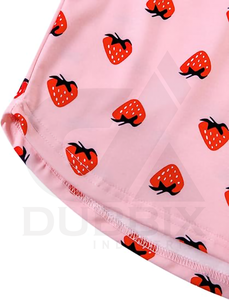 Short de pyjama en polyester 100% pour femmes Logo personnalisable Sticker Color Pattern Design Straight Fit & Breathable for Women's Shorts - Product Image 4