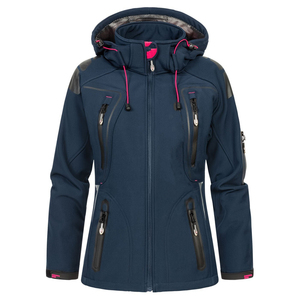 Chaqueta Softshell para Mujer, Transpirable, de Nailon, Costuras Resistentes, Rendimiento Duradero, Elegante, Moderna, Informal para Exteriores, Impermeable - Product Image 6