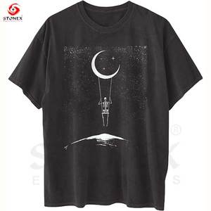 Nouvelle mode de luxe coton concepteur personnalisé dessin animé imprimé femmes grande taille t-shirt 3D conception Logo t-shirt en gros - Product Image 3