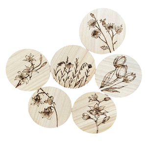 Ensemble de sous-verres en bois Offre Spéciale ensemble de sous-verres de luxe en bois d'acacia en marbre de haute qualité gravé sur mesure style européen pour boissons - Product Image 1