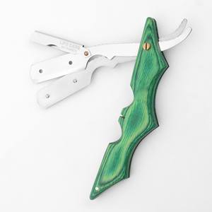 Rasoir à raser professionnel, rasoir à rasoir à lame coupante, design classique, manche en bois, lame en acier inoxydable, rasoir par Life Care Instr. - Product Image 4