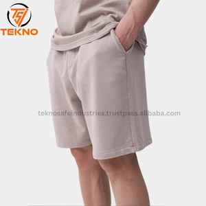 High Quality <b>Men's</b> French Terry <b>Shorts</b> Heavy Cotton Streetwear Distressed Screen Printing <b>Shorts</b> for <b>Men</b> - Product Image 4