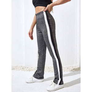 Pantalones de chándal para correr de lana de algodón ajustados y elegantes para mujer, pantalones de invierno de alta calidad, cierre de cordón frontal plano, transpirables - Product Image 3