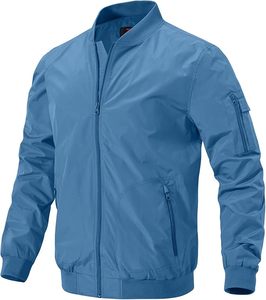 Chaqueta Varsity de Invierno para Hombre, Ligera, Casual, Ecológica, Resistente al Viento, Transpirable, con Cierre Frontal, al por Mayor - Product Image 6