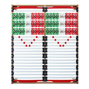 EVERGREENWEB Cadre de lit orthopédique traditionnel en bois massif, réglable manuellement en hauteur, avec régulateurs de hauteur à 4 points, pliable, fabriqué en Italie - Product Image 4