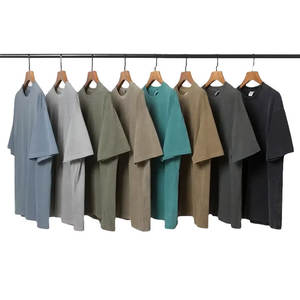 Lot de T Shirts oversize en coton à épaules tombantes unisexe coupe décontractée streetwear - Product Image 1