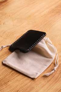 ที่ใส่บัตรหนังแท้ทำด้วยมือขนาดกะทัดรัดกระเป๋าสตางค์บางมีขอบขัดเงาออแกไนเซอร์มีสไตล์สำหรับ HLC-0110ของขวัญ - Product Image 6