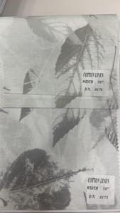 Digital <b>Printed</b> <b>Linen</b> Cotton <b>Fabric</b> Leaf Pattern Woven Textile 58 Inch - Product Image 4