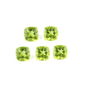 Piedra preciosa de peridoto verde cortada con cojín personalizado, piedra suelta natural en tamaño y forma calibrados - Product Image 3