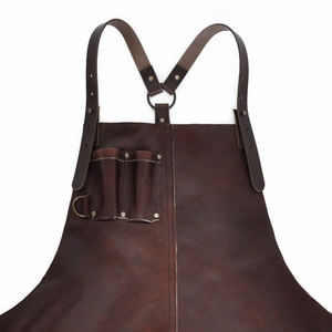 Leather Work Apron Adjustable Handmade Heavy Duty Craft <b>Kitchen</b> Workshop Apron 2026 New Arrival <b>Vintage</b> Style Full Grain Leather - Product Image 5