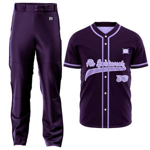 Uniformes de béisbol con logotipo personalizado para hombre, ropa de equipo, ropa deportiva personalizada de alta calidad, uniformes de béisbol - Product Image 6