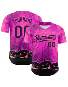 Venta al por mayor camiseta de béisbol logotipo personalizado equipo uniforme bordado botón Arriba camisa deportiva hombres mujeres proveedor - Product Image 5