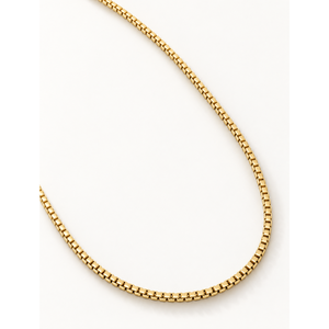 Collier chaîne à maillons en titane plaqué or avec diamants et perles, idéal pour les occasions religieuses, classiques ou comme cadeau. - Product Image 1