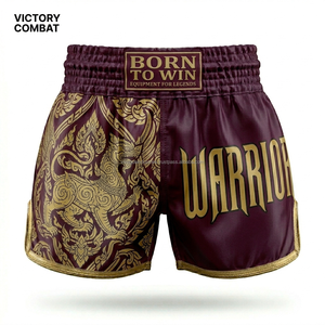 Shorts de boxe en satin de haute qualité OEM, design brodé personnalisé, shorts de combat Muay Thai, vêtements MMA en gros - Product Image 5