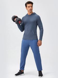 Sudadera con Capucha para Hombre, Otoño, Diseño Sólido, con Bolsillos, Cuello Redondo, Tallas Grandes - Product Image 2