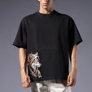 Oversized T-Shirt 100% Cotton 450GSM Heavyweight Streetwear High-Quality Custom Logo <b>Bulk</b> Manufacturer - Product Image 1