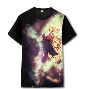 T-shirt de sport pour homme surdimensionné à séchage rapide en polyester, col rond, impression numérique, manches courtes - Product Image 4