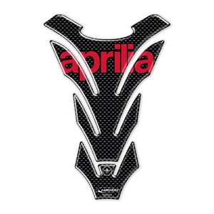 Adesivi di protezione del serbatoio in carbonio 3D Aprilia moto rosso per il serbatoio della moto elegante e protettivo - Product Image 1