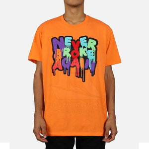 Diseño único 230 GSM Camiseta de algodón con bordado de chenilla Logotipo personalizable - Product Image 1