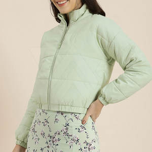 Precio bajo Superventas Crop Top Puffer Jacket Nuevo estilo Street Wear Mujeres Crop Top Puffer Jacket - Product Image 2