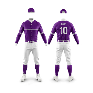 Uniformes de Béisbol Unisex de Diseño Personalizado de Primera Calidad 2026, Nuevo Estilo, Color Sólido, Color Personalizado, Gran Venta, Servicio OEM ODM - Product Image 1