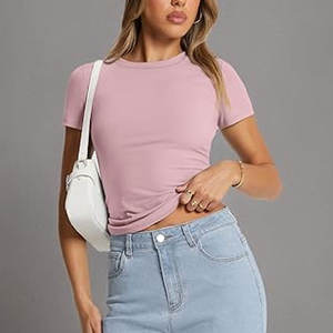 เสื้อออกกำลังกายแขนสั้นสำหรับผู้หญิงเสื้อยืดวิ่งสำหรับนักกีฬา - Product Image 4