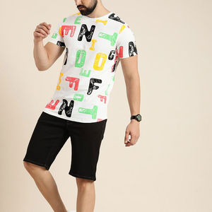 Camiseta de algodón de diseño personalizado con logotipo de serigrafía, camisetas de hombre con mangas cortas duraderas y antibolitas - Product Image 4