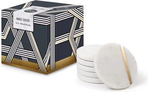 Exportador indio, resina de mármol religioso, juego de posavasos pintado a mano duradero, alfombrillas martilladas artesanales en 3D, embalaje personalizado para oficina - Product Image 2