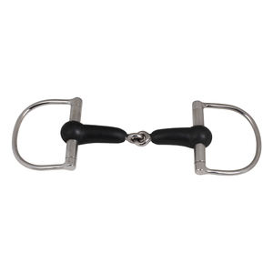 Dee Bit Rigide Mouth Rubber Bit Horse Bit Snaffles - Product Image 1