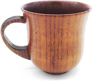 Taza de té de madera Natural PERFECTA de madera para vino, café, agua, Bebidas frías y calientes, taza de té de madera de estilo japonés - Product Image 2