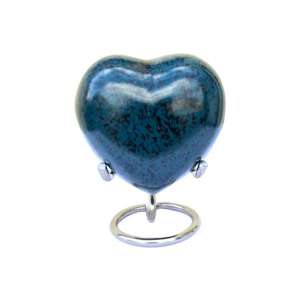 Gardez vos bien-aimés pour toujours économiser en coeur urne de crémation avec support plaqué noir petites urnes pour souvenir cendres urnes en gros - Product Image 4