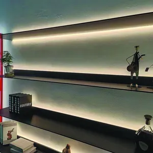 Estantes de pared flotantes en forma de L de aluminio para sala de estar estantes de muebles colgantes en estantes de exhibición de pared para coleccionables