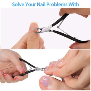 Wholesale Professional Stainless Steel Cuticle Nippers Double Spring <b>Toe</b> Nail Cuticle Clipper Plier Cuticle Nipper - Product Image 3