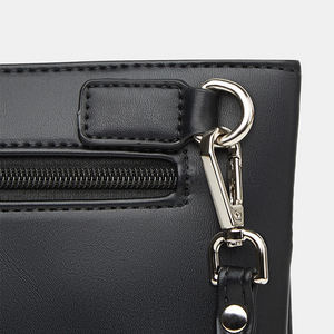 पुरुषों की लक्जरी चमड़े के बड़े हैंडबैग बैग के साथ कलाई के पट्टा हैंडहेल्ड होल्स्टर - Product Image 6