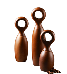 Kitchen Tools & <b>Gadgets</b> Acacia Wood Salt and Pepper Shaker Set <b>Home</b> and Hotel Herb Spice Tools Kitchen Accessories - Product Image 3