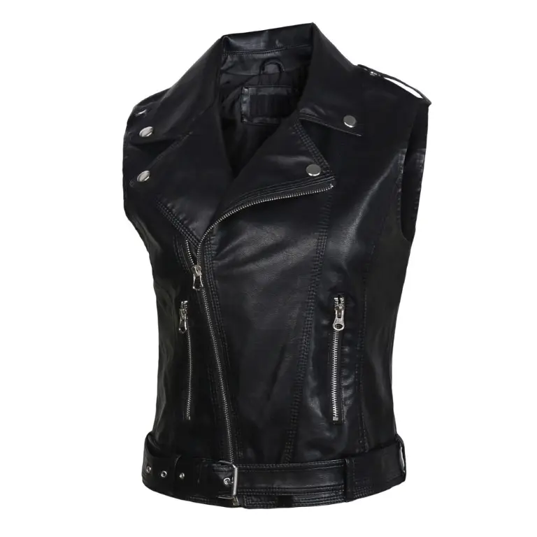 Wholesale Custom Motorcycle Real Leather Waistcoat Sleeveless Biker Vintage Jacket Perfect Leather Quilted Vest