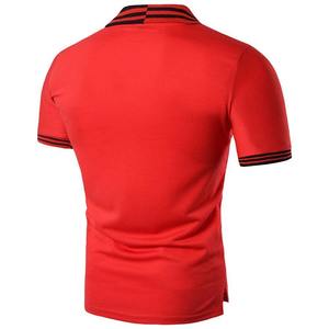 T-shirt pour homme en polyester/coton tricoté, design personnalisé de haute qualité, avec logo et tailles sur mesure, commandes en gros - Product Image 3